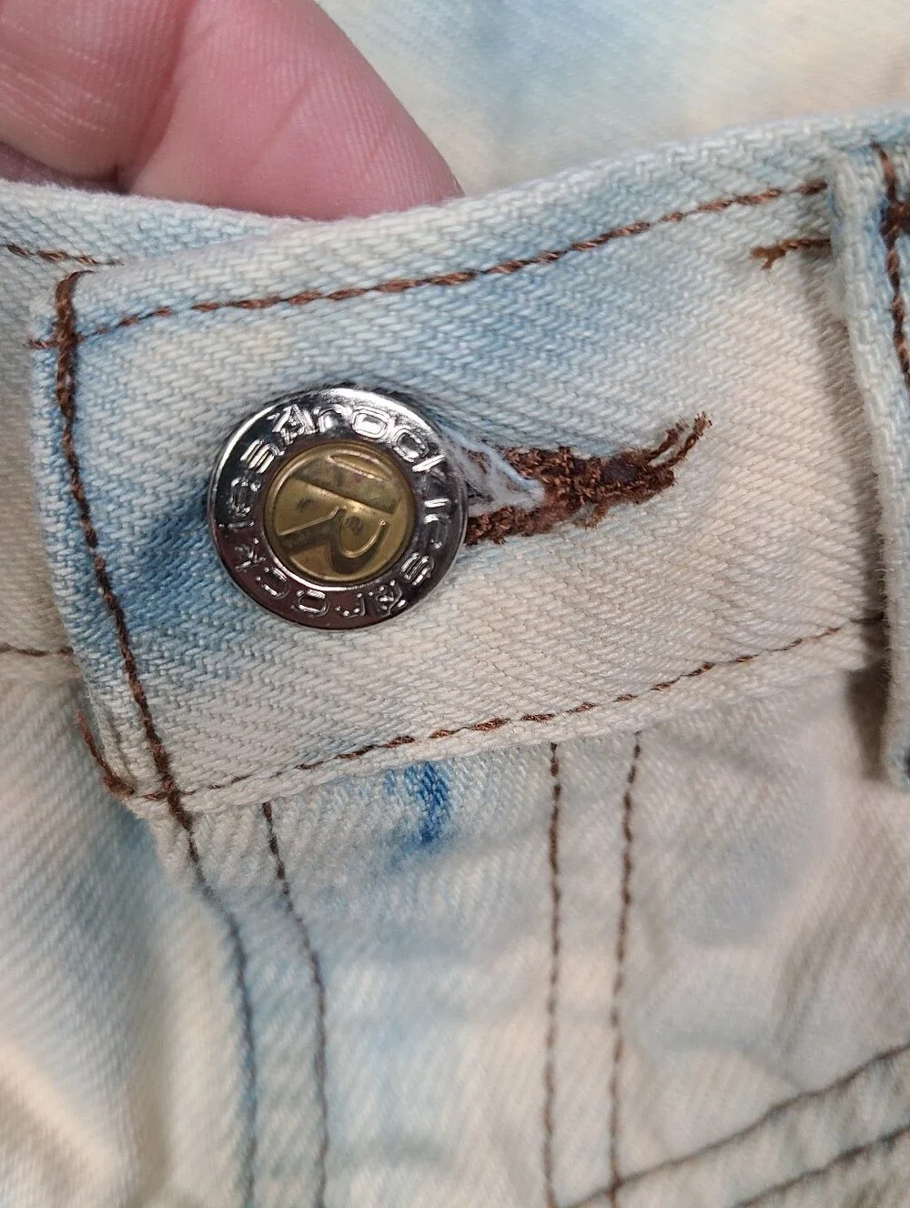 Vtg Rocky Mountain High Rise Mom Jeans Western Tie-Dye 26x31 Americana USA Made